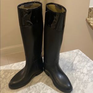 tory burch classic rain boots